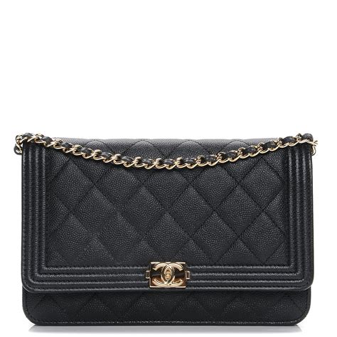 chanel boy bag chain wallet|chanel quilted wallet on chain.